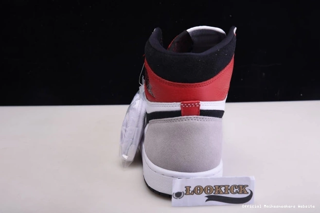Official Maikesneakers Grey Air Jordan High Smoke Light OG 1 555088-126 0730